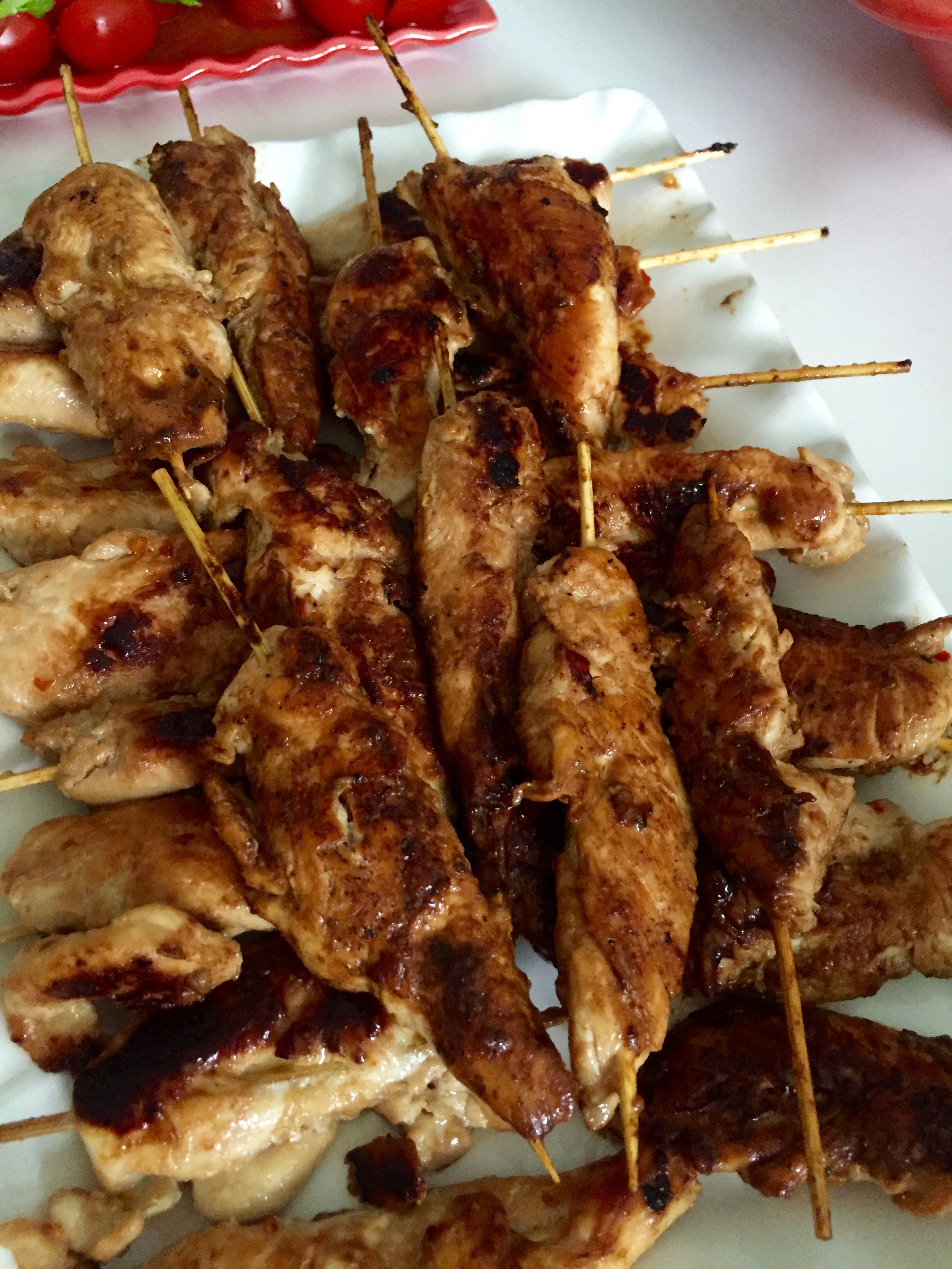 chicken satay, monika ahlberg